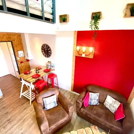 Duplex Industriel - Centre Parking Prive Wifi 아파트 *